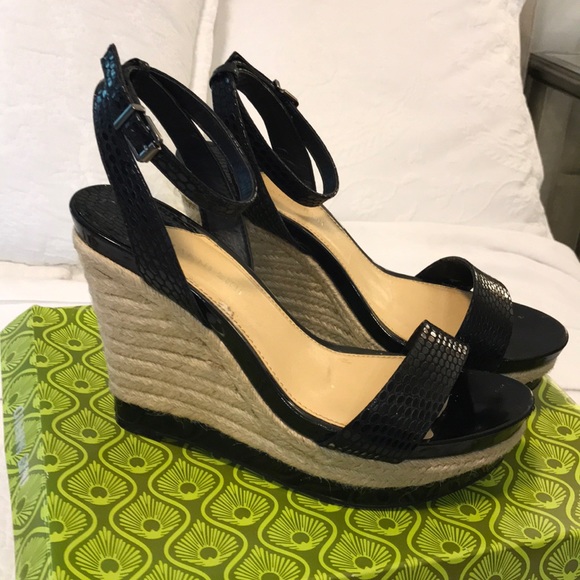 gianni bini black wedges